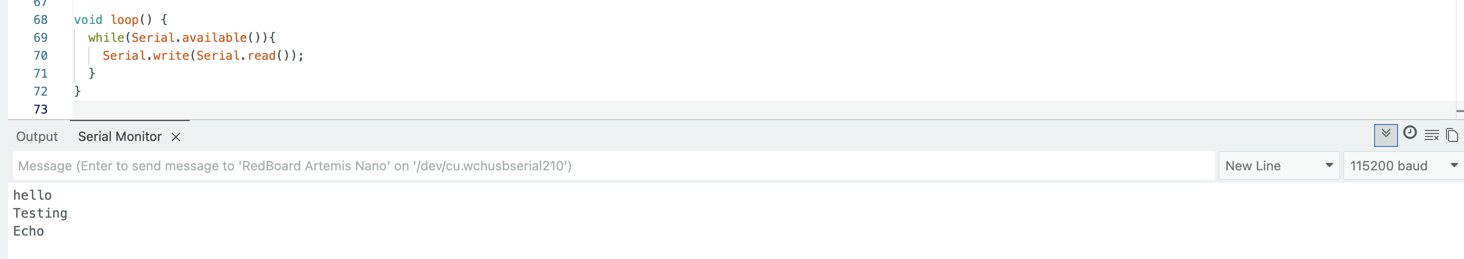 Blink / LED example evidence