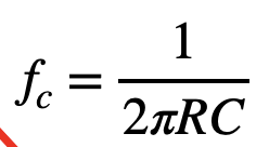 Cutoff frequency equation