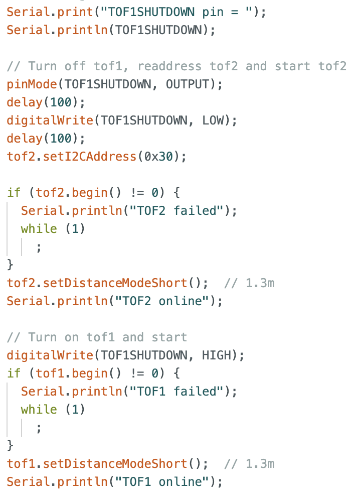 ToF declare / initialization snippet