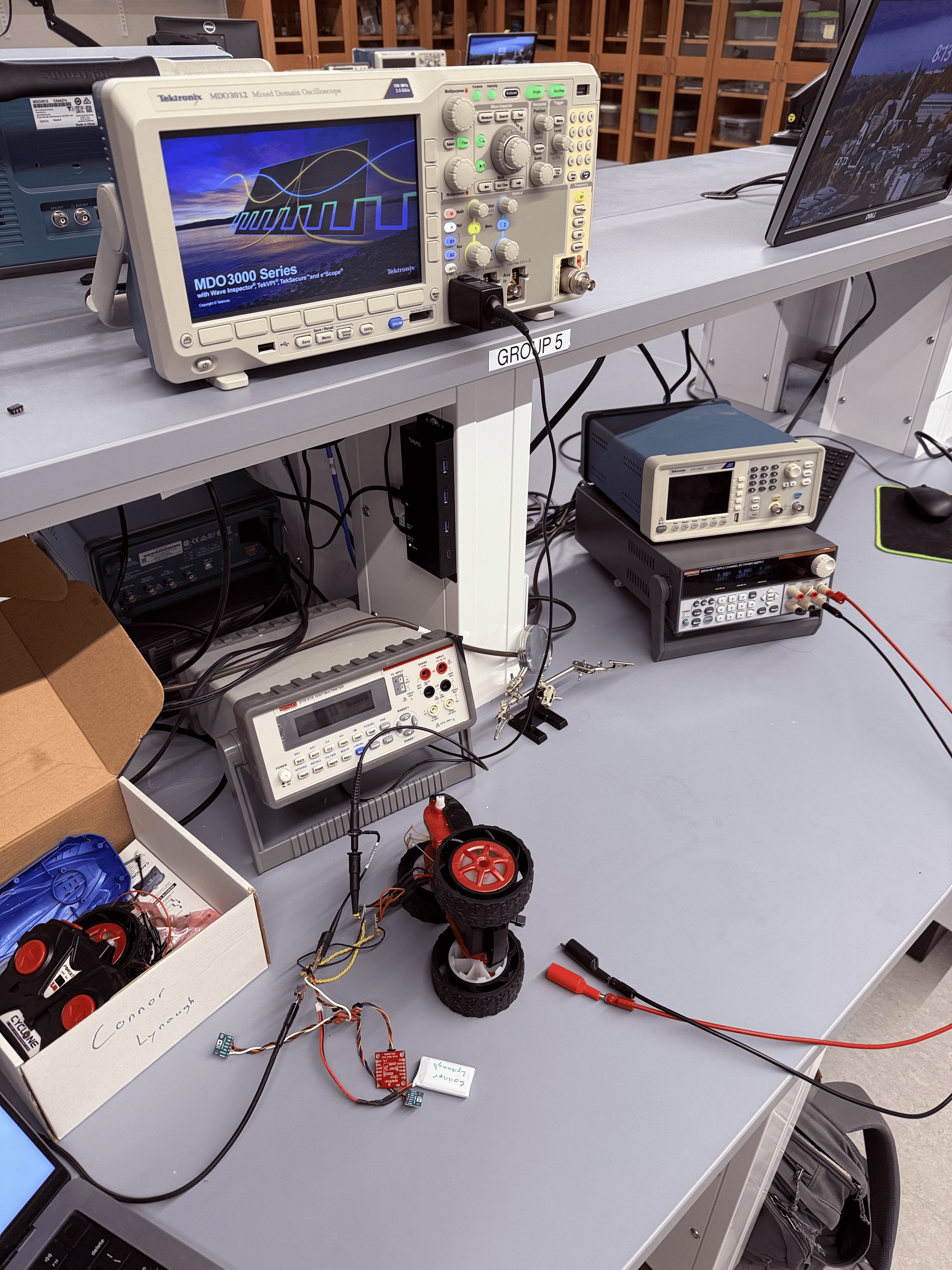 Initial motor driver wiring setup