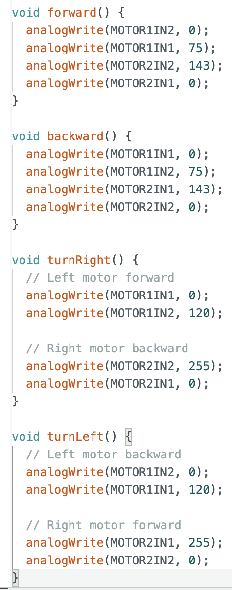 Helper motion functions