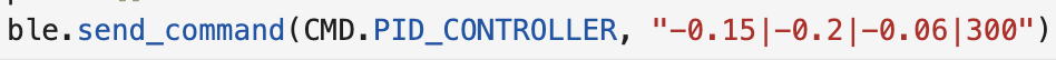 BLE PID command structure