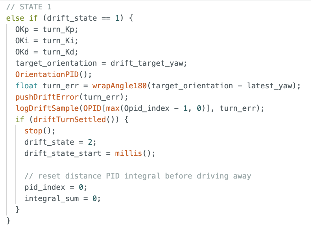 State 1 turn logic