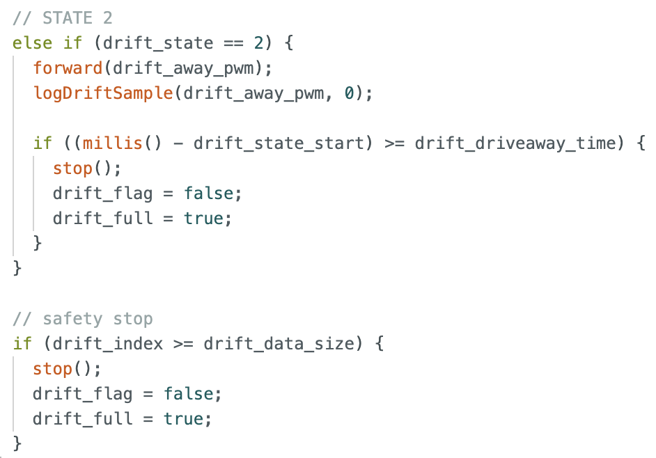 State 2 drive away logic